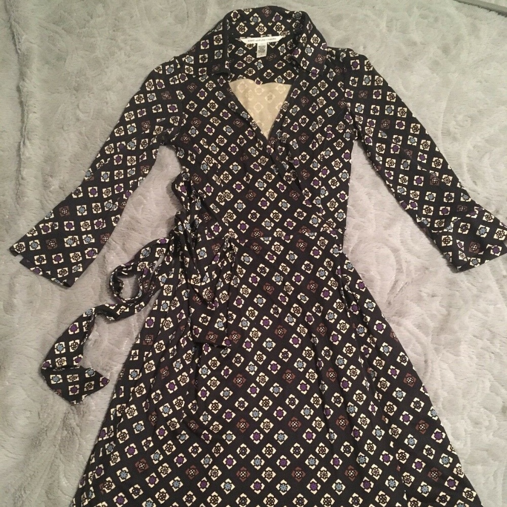 DVF Diane Von Furstenberg Megan Silk Wrap Dress 2